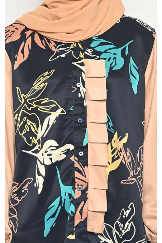 Julia Blouse Flora Pleat